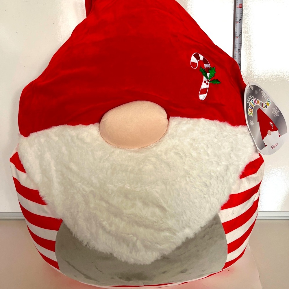 Squishmallows Original Christmas 16" Gianni the Gnome Plush Doll Toy NEW SOFT!